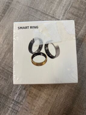 Smart Ring Fitness & Heath Monitor. Size 12, Gold Stainless Steel New Seal Box
